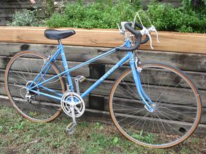 Baby Blue Raleigh Super Record 10 Speed Mixte Racer