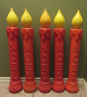 Blow Mold Candles - 5 available @ $20 each