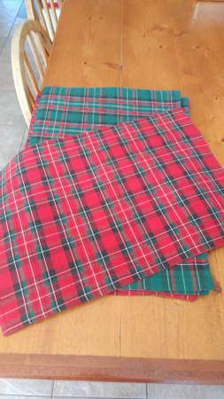 Double Sided Plaid Placemats