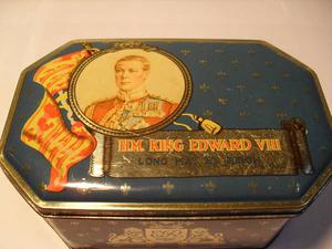Vintage King Edward VIII Coronation Tin Can 
