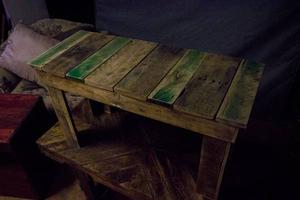 small hardwood table