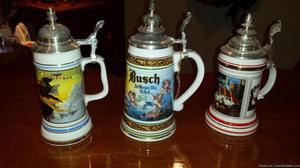 Anheuser Busch Heritage Series Collectable Beer Steins
