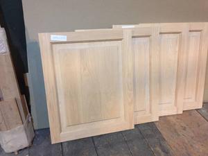 4 new Raised Panel Oak Cabinet Doors