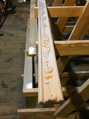 8' of Maple Carved Specialty Flat Moulding
