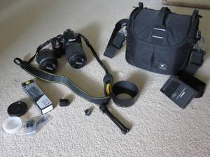 Like New Nikon D body with 2 lenses and accessories