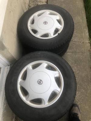 New tires with rims for Toyota