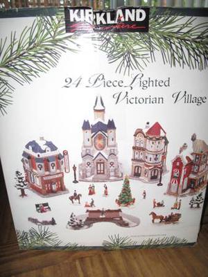 Victorian Christmas Village, 24 Piece, Lighted