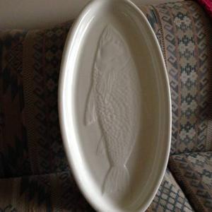 White Pottery Fish Platter