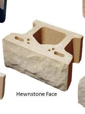 Keystone Hewnstone retaining wall blocks Charcoal