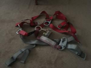 Lanyard body harness,rope grab