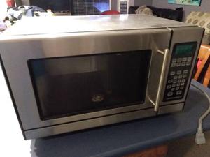 Microwave oven.. Stainless