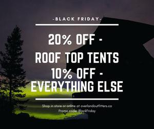 Roof Top Tent - Black Friday Sale