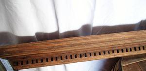 Antique Architectural Carved Shelf Solid Oak 53" Long