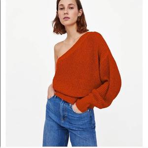 zara one shoulder sweater