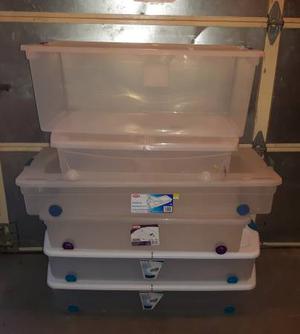 Under-the-Bed Storage Bins on Casters