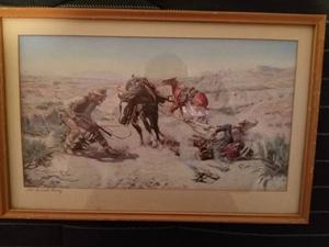 Vintage Framed Print "The Cinch Ring " by Charles M