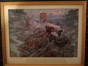 Vintage Framed Print of "The Price of His Robe " by