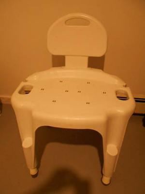 White Bath Chair