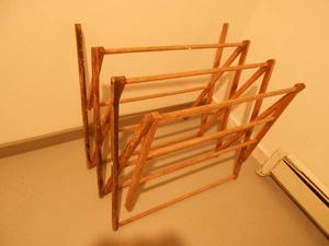 Wood Foldable Clothes Drying Rack
