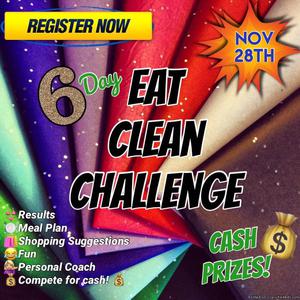 HOLIDAY 6 Day Eat Clean Challenge!