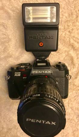 Pentax Program Plus with 80 mm lens & Flash