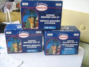 2 New Boxes 100 Mini X-MAS Lites-Clear Icicle-$5.each