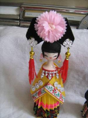 9 Wooden 8" Chinese Dolls-with Jewellery--$9.each-$9