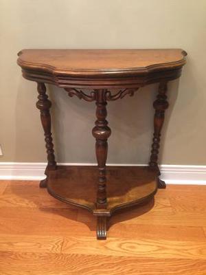 Antique Hall Console Table - Walnut- Excellent Condition