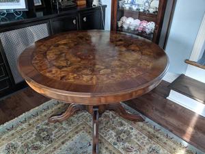 Beautiful Inlaid Italian round table- new price $525