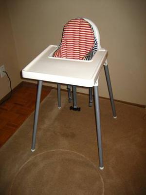 IKEA High Chair with Tray & Seat Pillow