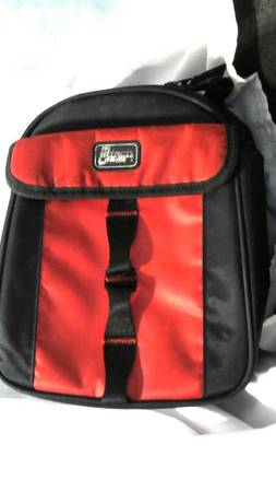 LUNCH BAG RED AND BLACK COLOR