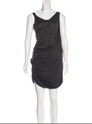 New French Connection FCUK Women Grey Grecian Dress