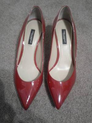Size . Red leather Dolce & Gabbana shoes.