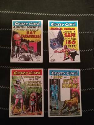 's Topps Set of 4 Crazy Cards