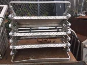 Aluminum 3 step collapsible ladder