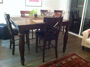 Pub height dining table