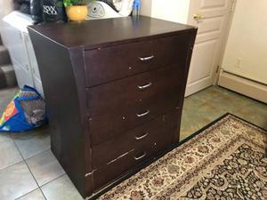 Solid wood 5-drawer chest