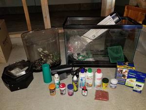 2 Fish tanks with Supplies
