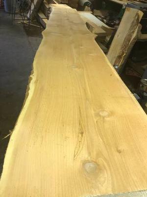 Live edge cedar slab