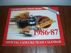 Old Vancouver Canuck Calanders