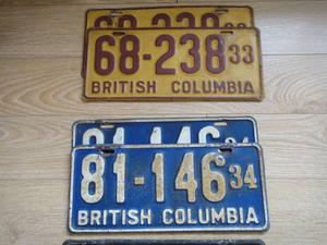 Vintage License Plates