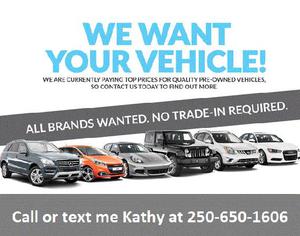 We want your Trade! Looking to sell your car?