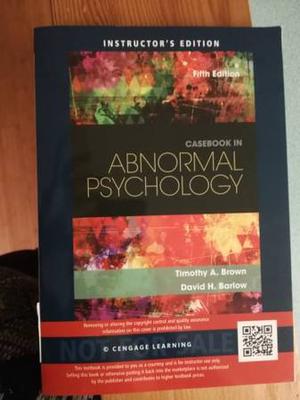 Casebook in Abnormal Psychology (5th Edition)
