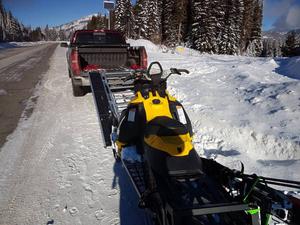  Ski-Doo Summit XM 800 and Ramp[