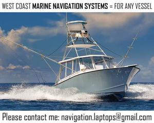 West Coast marine GPS chartplotter navigation system 5 to 15