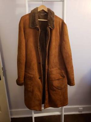 Vintage Original Leather Shearling Coat (Men's Large)