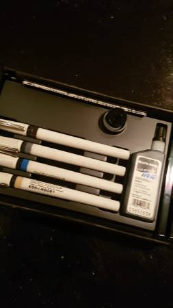 KOH-I-NOOR RAPIDOGRAPH PENS IN A BOX AND INDIA INK