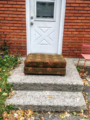 Kitschy Vintage Ottoman / Foot rest