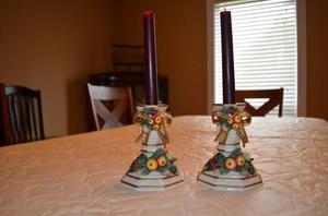 Fitz and Floyd Candleholders