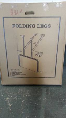 Folding Table Legs New 2 Sets
